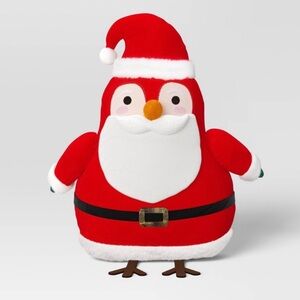 New 2025 Wondershop Featherly Friends Pillow- Santa Hat